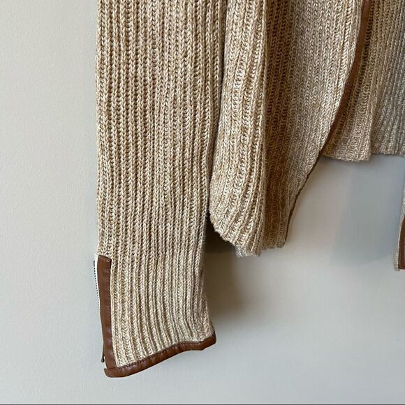 LUCKY Brand-Open Knit Zipper Cuff Cardigan (Large) - Picture 7 of 11